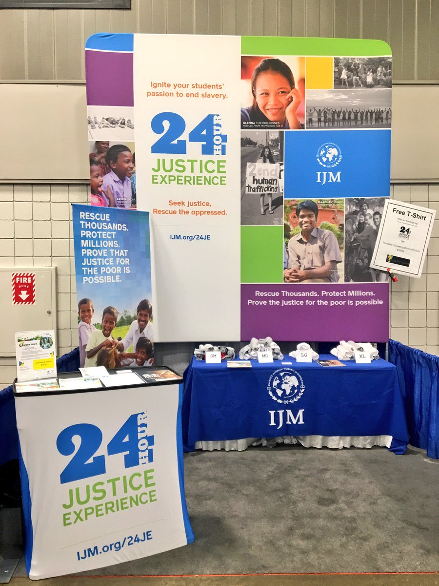 _nateking's tweet photo. Excited to have @IJM represented at @TXB_Youth #TXConclave. Stop by to get a free shirt + to learn how your church can help #EndSlavery. https://t.co/44TwXeIjEn