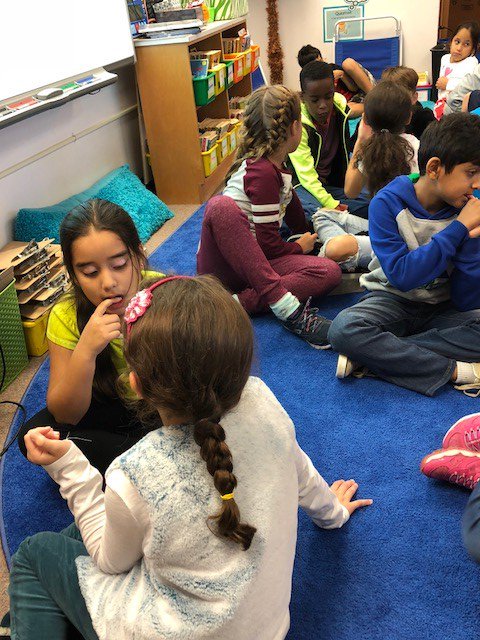 CFRedBirdsMath's tweet image. 3rd graders dug deep into the question "What is Multiplication?" through a numberless word problem today #powerful #mathtalk  @CFESRedBirds