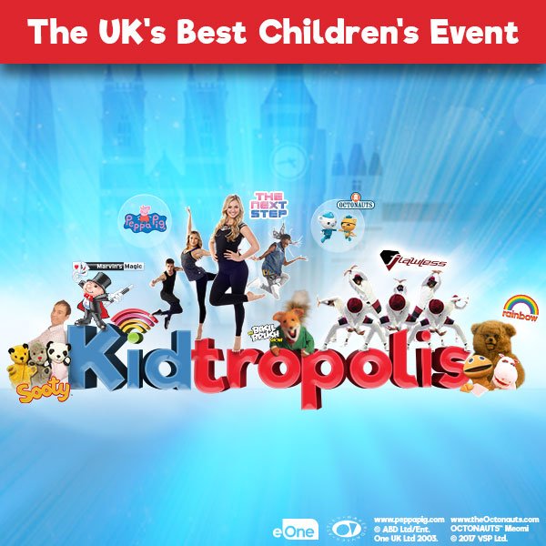 ExceLLondon's tweet photo. Retweet us for the chance to win a family ticket to @Kidtropolis 2017! #BeInItToWinIt #ExCeLEvents https://t.co/a2G8hItlcc