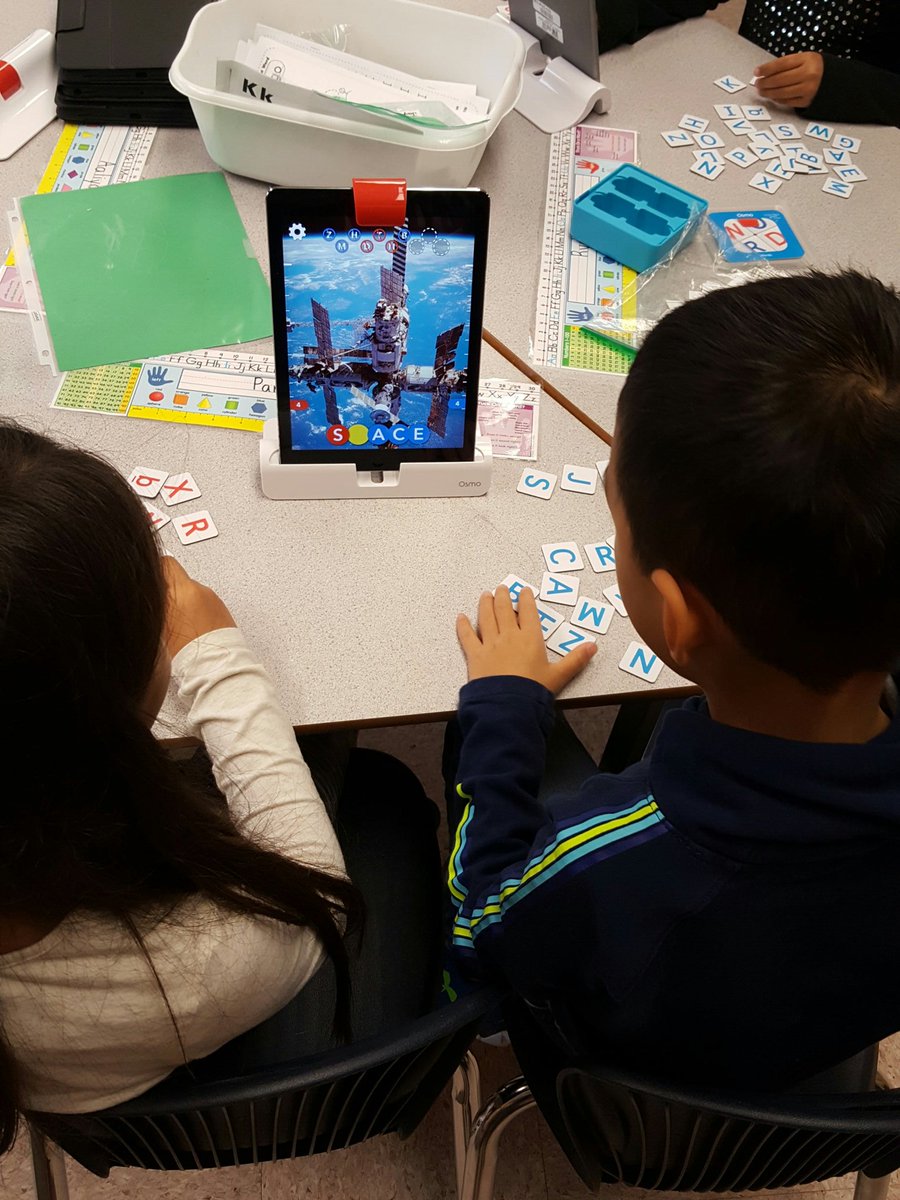 MrsBrar_'s tweet photo. Incorporating #osmo in Daily 5 for word work. #playosmo #sd36learn #latimerlearns https://t.co/vOK8O1Fote