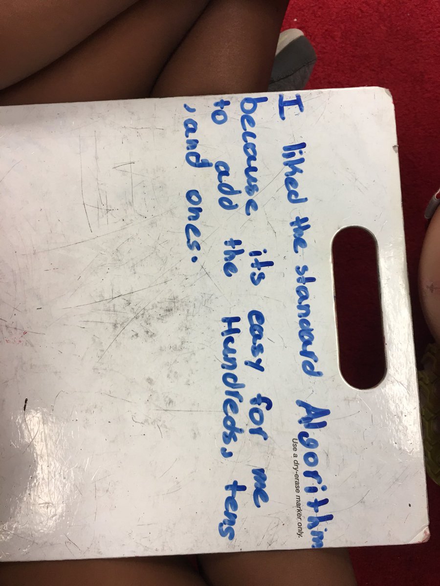 MCarliLovesMath's tweet photo. 3rd Gr #lakemath Ss reflect on their thinking at Treadway. https://t.co/H2HRxyUkX2
