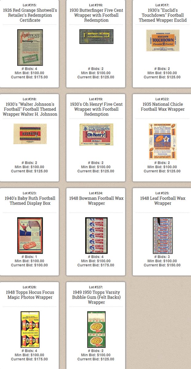BSTauctions's tweet photo. ⏰Time is running out less than 5️⃣days left to bid on your favorite lot like wrappers https://t.co/U24JR1Advq our 2017 Fall catalog! https://t.co/CU7vKGZBFP