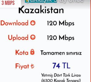 Halkını böyle soyan başka bir ülke var mıdır?

100 Mbs sınırsız internet 
Romanya 23 TL,
Moldova 33 TL
Kazakistan 74 TL 
Türkiye 1115 TL