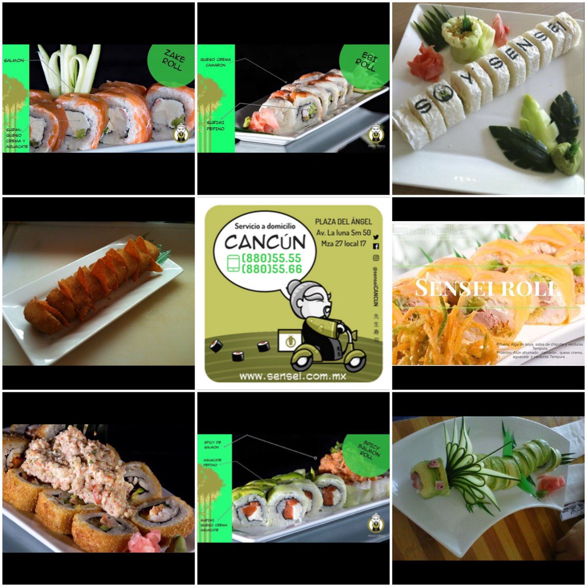 SenseiCancun's tweet photo. Sensei llega directo a tu oficina o domicilio con el mejor #sushi y más @promoscancun #cancun 880 5556 https://t.co/FZYWfR5tL3