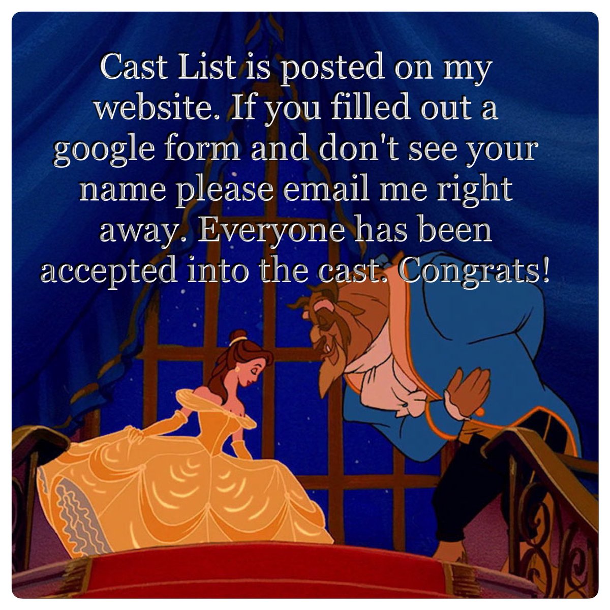 Pcischorusandtheatre.weebly.com Go to "Theatre" then "Cast List"