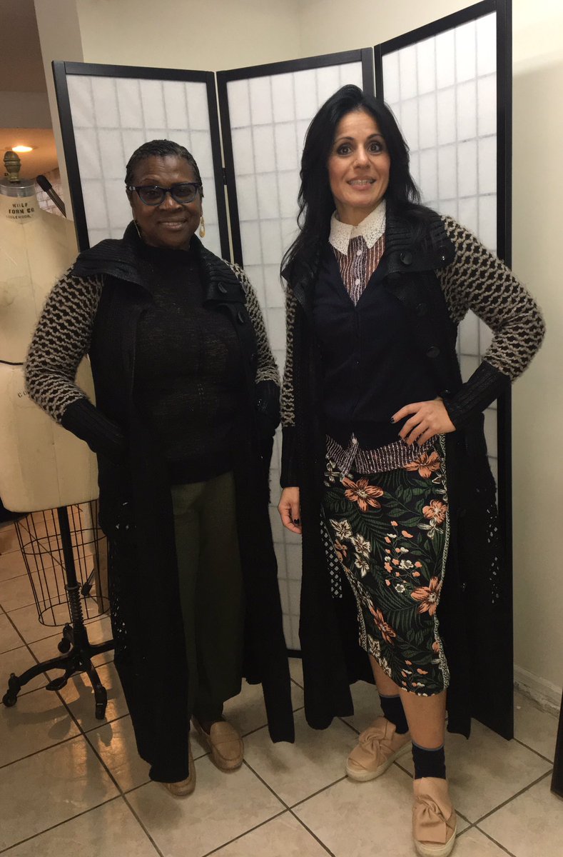 beautymarkblbm's tweet photo. #DoubleTakeTuesday , Zinda & Lilyann #DynamicDuo as fall debuts in NYC, rocking #SweaterCoat, each with her own flair. https://t.co/lJHCeFd16r