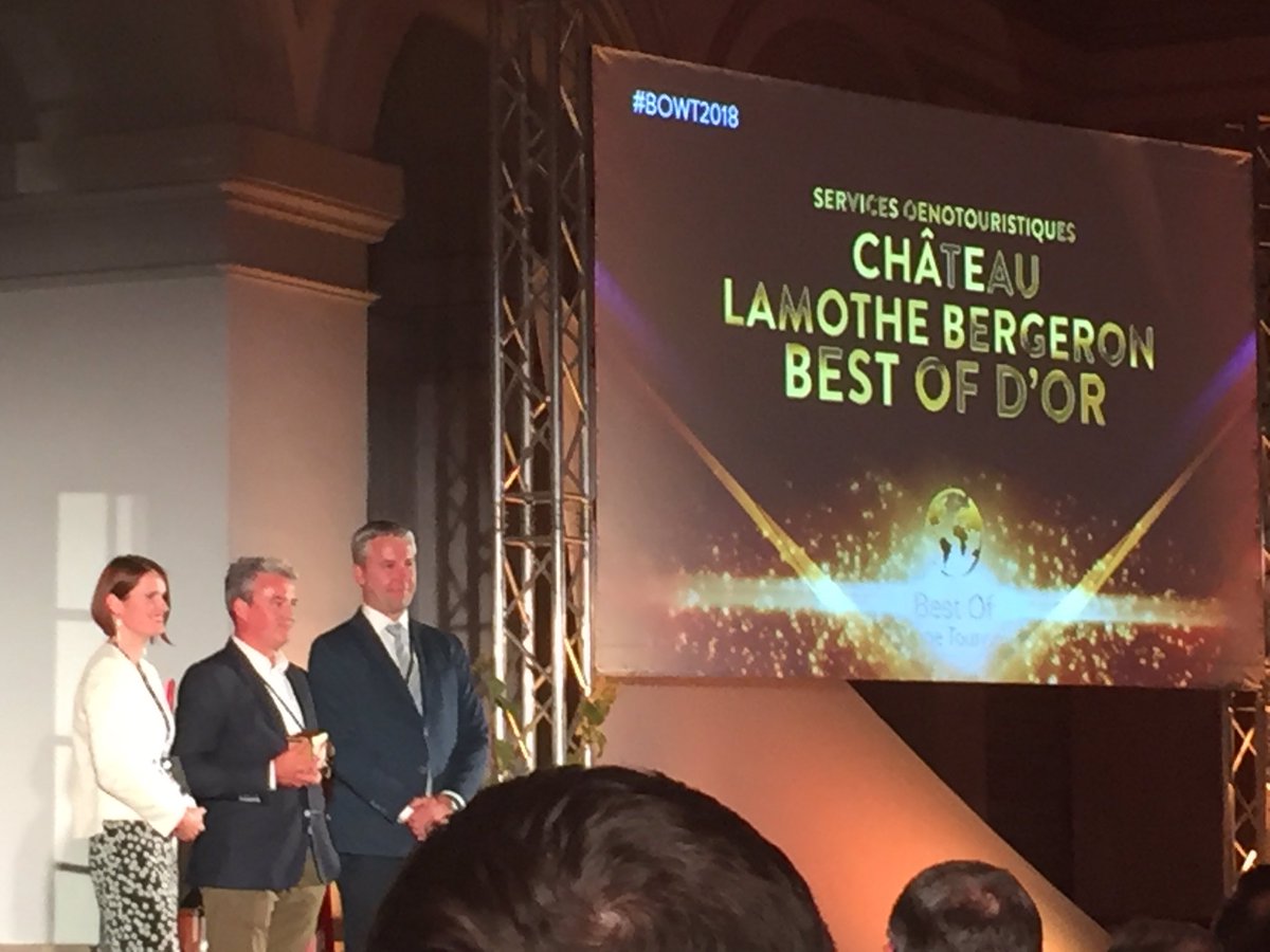 LamotheBergeron's tweet photo. #BOWT2018 @LamotheBergeron  best of d'or en services oenotouristiques à la propriété! https://t.co/evWZE1bDiS