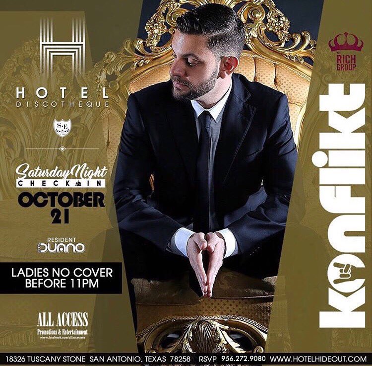 See ya Saturday <a href="/MyFavoriteDJ/">DJ Konflikt</a> 🖤 #HotelDiscotheque