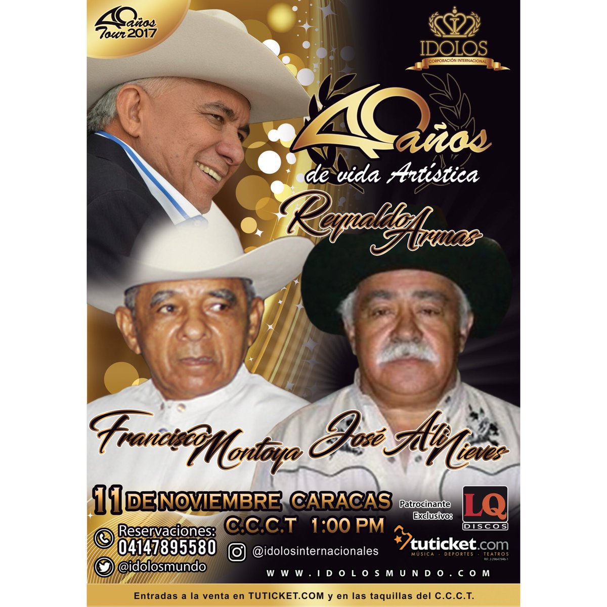 <a href="/reynaldoarmasve/">Reynaldo Armas</a> te espera el próximo 11 de Noviembre en el CCCT de caracas para celebrar sus 40 años de vida artística..