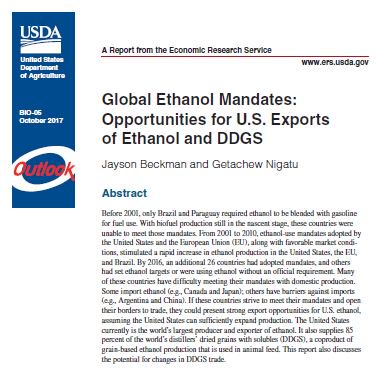 USDA_ERS's tweet photo. The United States is the world's largest exporter of #ethanol, and opportunities exist for exports to grow. https://t.co/ClYM9mFpZZ https://t.co/xPi2i9ffNh