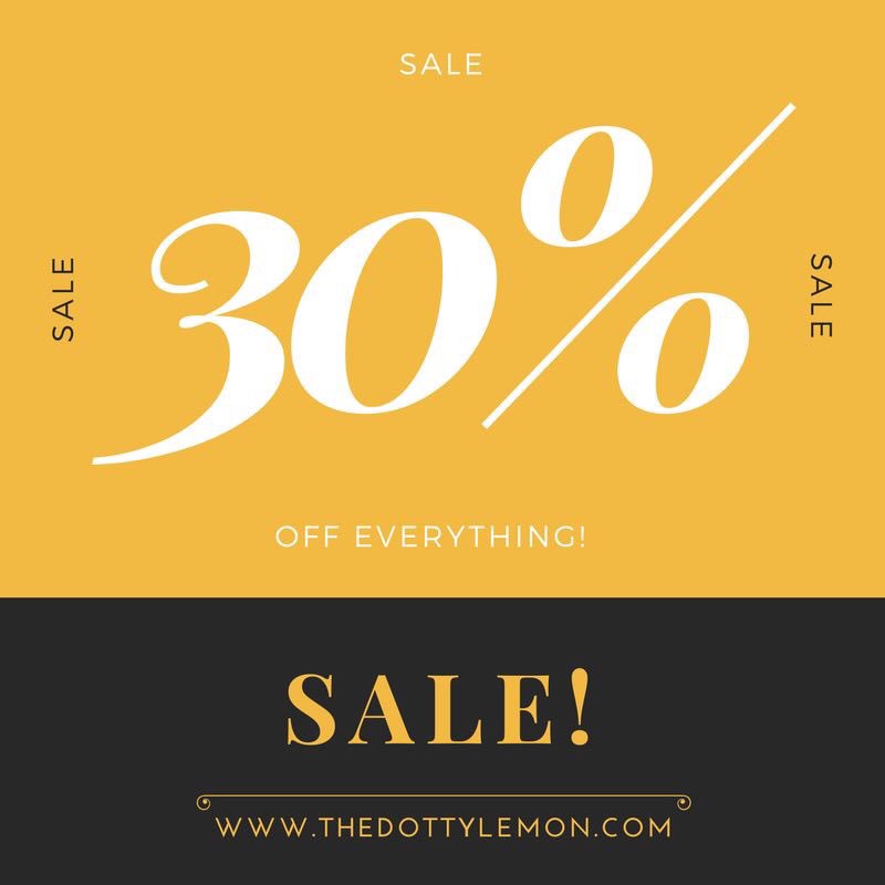 Happy shopping! 30% OFF! thedottylemon.com