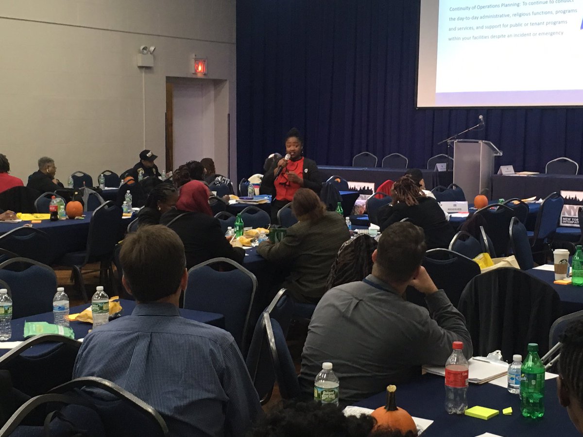 NYDISnet's tweet photo. Workshop: Writing a Continuity of Operations Plan (COOP) with Tashonda Haugabrook & @AliGheithNYC. #FSCPP2017 #COOP https://t.co/aqEhYs1mwT