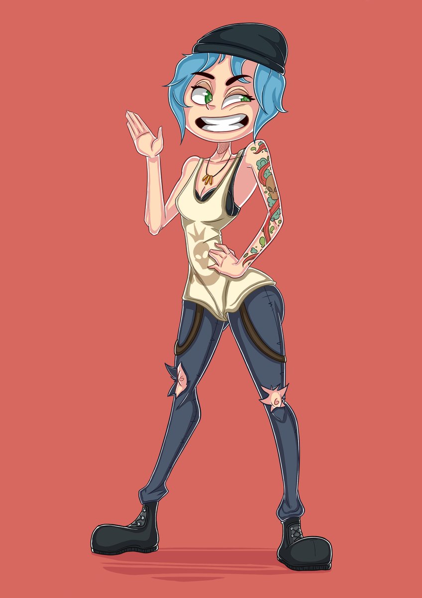 H0dg1ns's tweet photo. Chloe (Life is Strange)
#chloe #lifeisstrange #lis #game #fanart #girl #cartoon #hat #bluehair #jeans #skull #tatoo #dontnod https://t.co/67YzIVjcqi