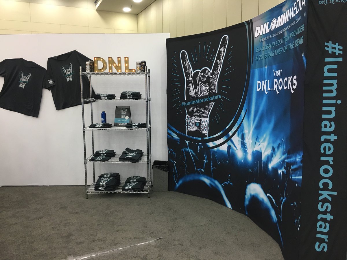 DNLOmniMedia's tweet photo. We are the #luminaterockstars at #bbcon17. Visit us at booth 600! https://t.co/O592F9UMDN