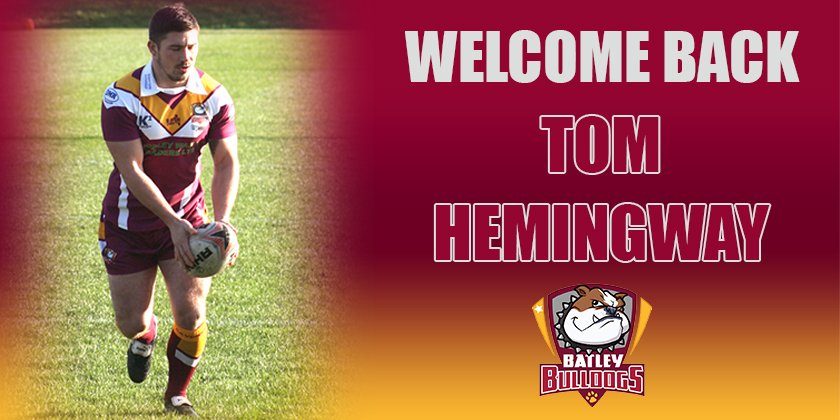 BatleyRLFC's tweet photo. Hemingway returns to Bulldogs https://t.co/Y2nEzxjFRs https://t.co/ohPOatfQta