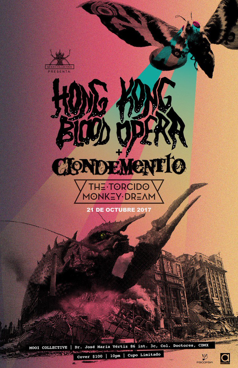 ExpansionRadial's tweet photo. Este sábado @MooiCollective presenta: @TheHKBO #Clondementto 10:00 PM #ExpandeTusSentidos https://t.co/qRrLCYxWUy