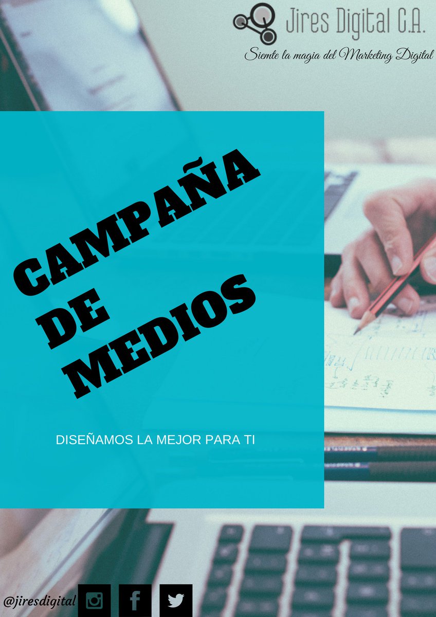 JiresDigital's tweet photo. Si quieres lanzar una campaña de medios @jiresdigital te diseña la mejor.  #CampañadeMedios #JiresDigital #MarketingDigital #TuSolución https://t.co/AAtVslOANC