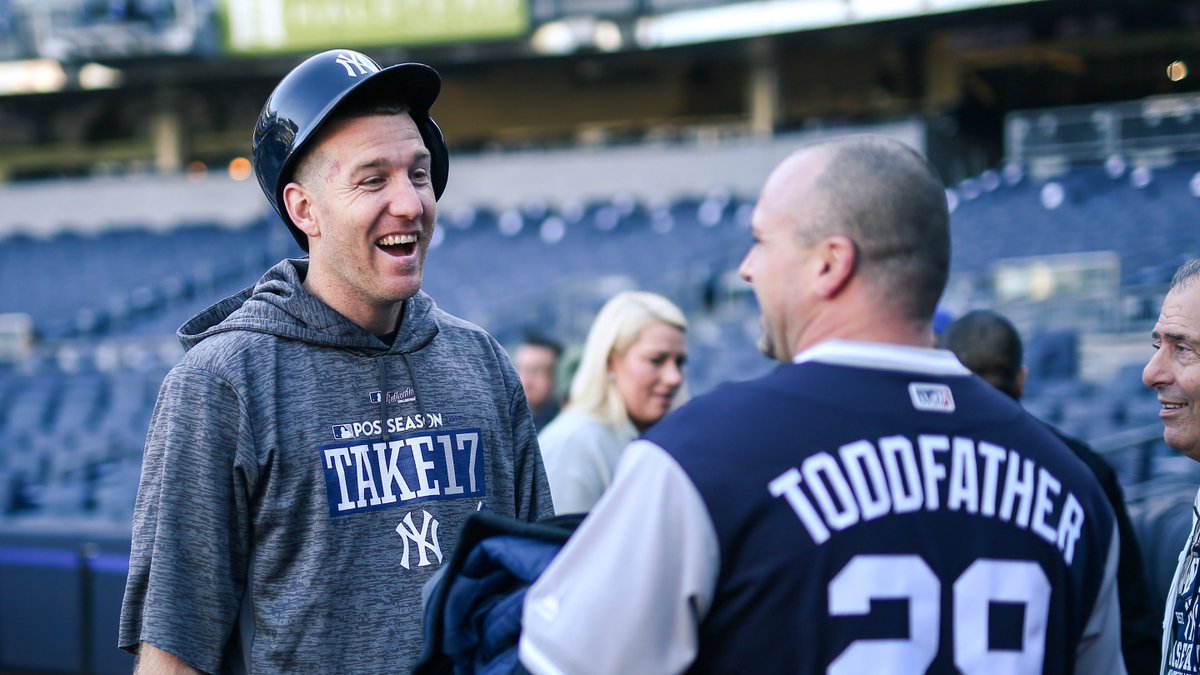 Yankees's tweet photo. Back to work. Let's get after it. 💪 https://t.co/U4F9A2pdJL