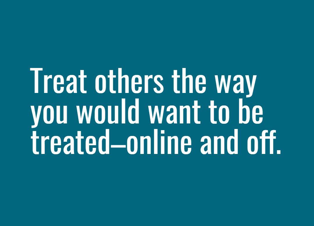 fcpsnews's tweet photo. Great reminder for Digital Citizenship Week. #Kindnesscounts #FCPSDigCit https://t.co/Xf04Fe1kdm
