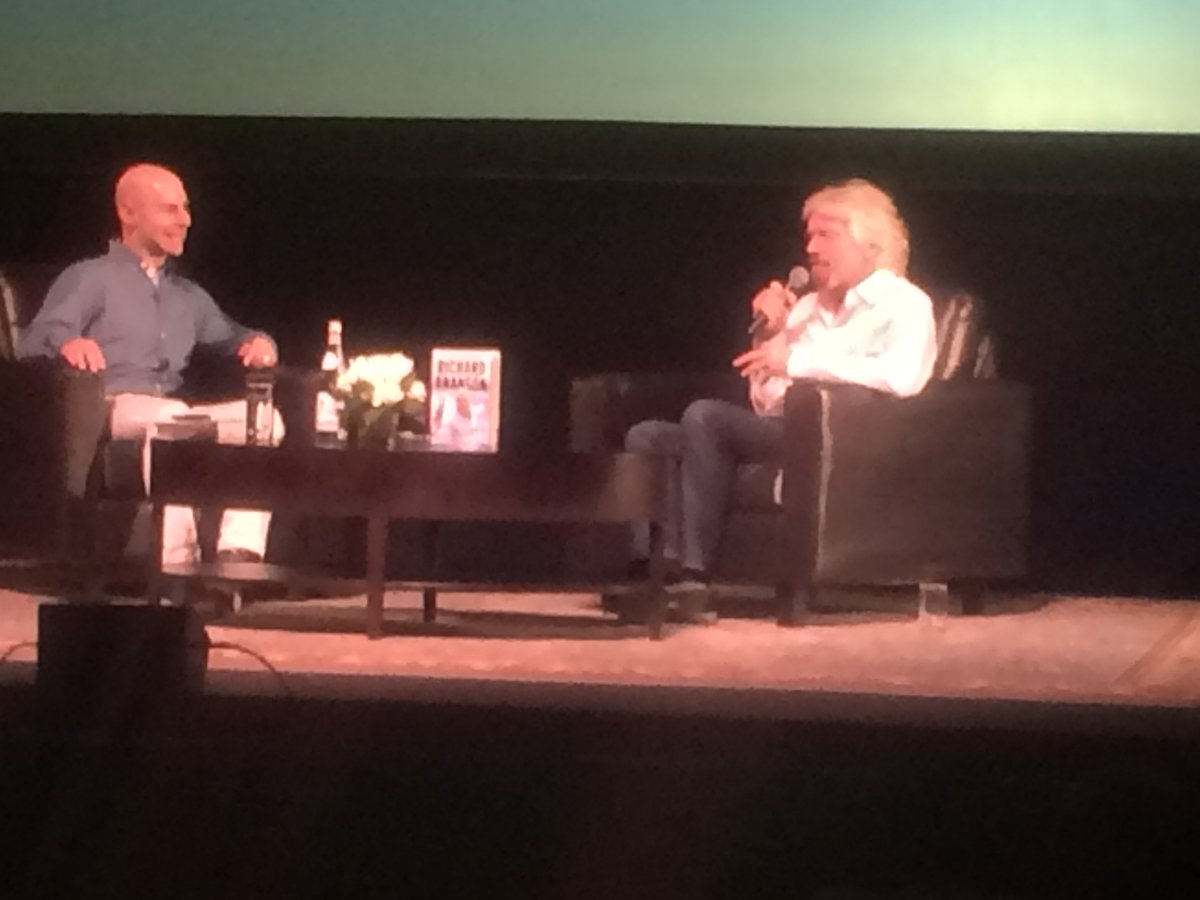 What an honor to hear <a href="/richardbranson/">Richard Branson</a> being interviewed by prof. Adam Grant <a href="/Wharton/">The Wharton School</a>