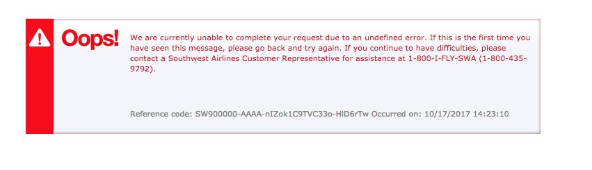 hammer_and_hand's tweet photo. @SouthwestAir yes. receiving an error https://t.co/bfGAxvb1zi