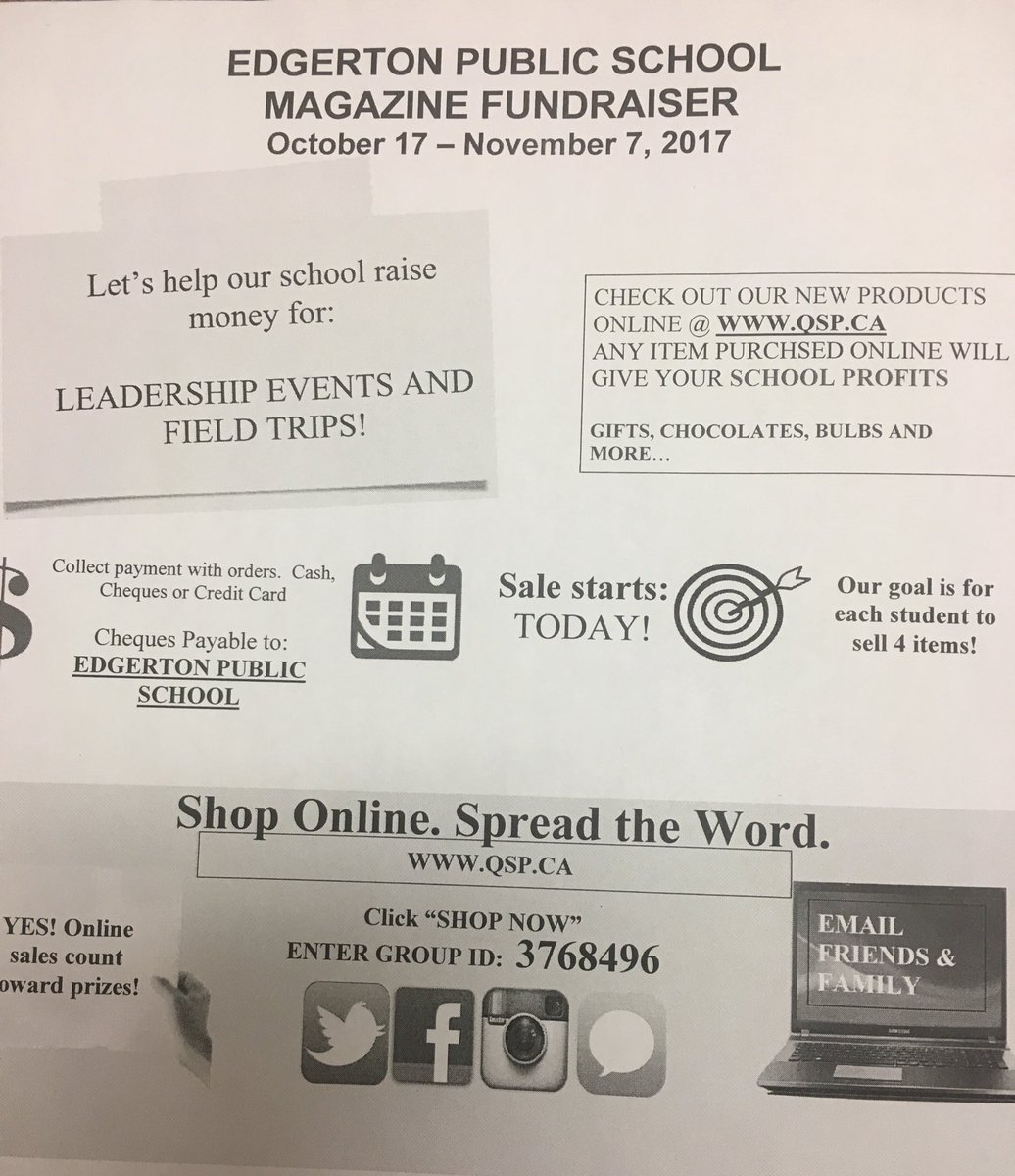 EdgertonSchool's tweet photo. Magazine Sales start today! Support EPS’ leadership by buying a subscription. There’s something for everyone! #supporteps #BTPS28 https://t.co/DUAhQKTtgJ