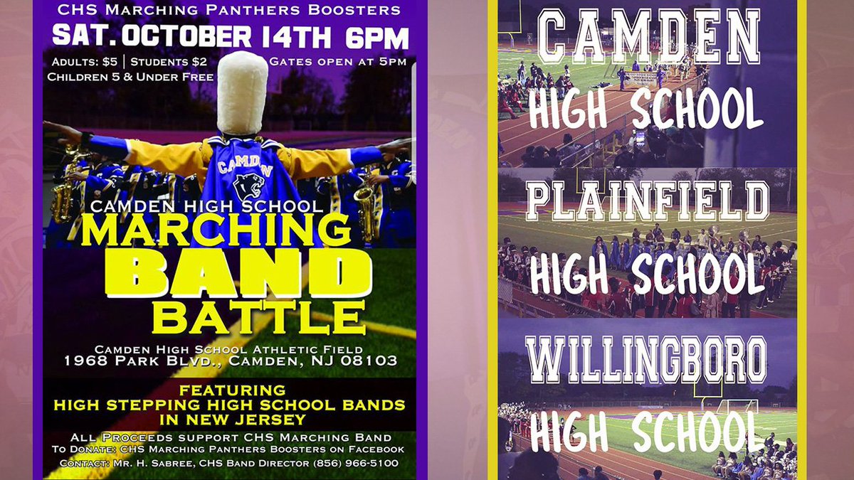 CamdenOne's tweet photo. #ICYMI Recap of #camden #battleofthebands #camdenhigh #willingborohigh #plainfieldhigh https://t.co/r5qZwqIhrr https://t.co/Vxg4S2eQRS