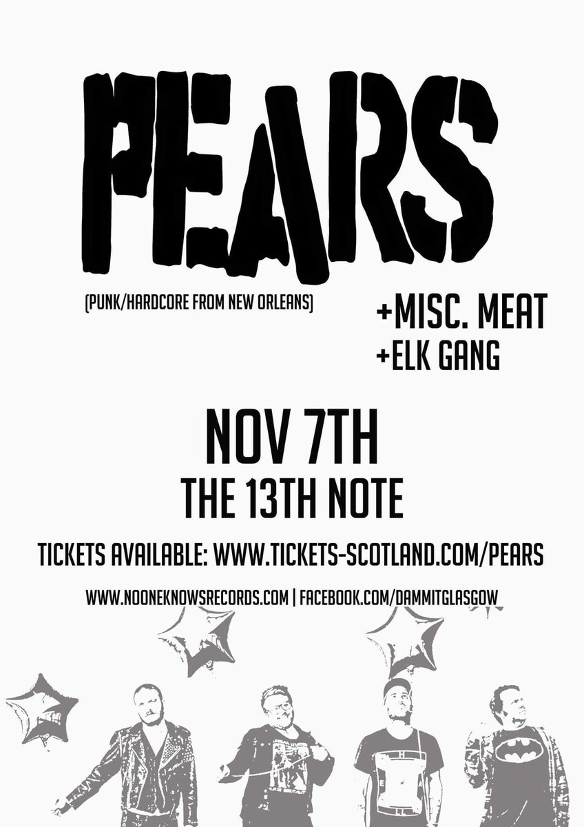 Yessss! We're playing alongside <a href="/pearstheband/">PEARS</a> at the @official13thnot in Glasgow next month! This will be insane!!