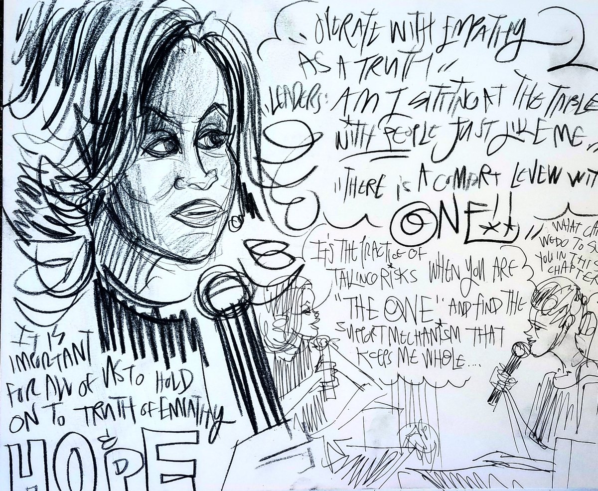 amirocks's tweet photo. @MichelleObama at #spredfastsummit keeping the idea of #hope going through #empathy + #education - #drawing #sfsummit #sketchnotes https://t.co/odlbeNoOAL