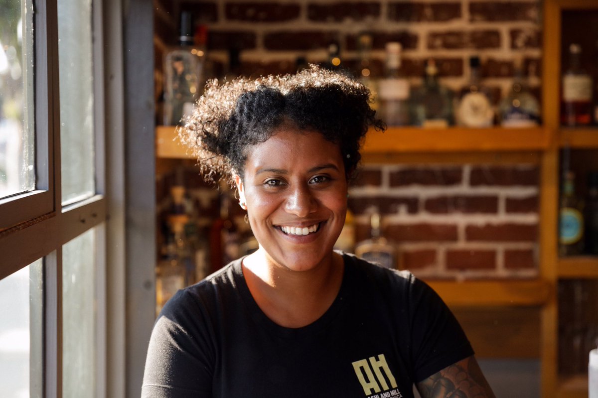 Meet Yazmine Marerro, one of the talented bartenders at Ashland Hill! Stop by and enjoy some a delicious cocktail with Mixwell Soda Water!