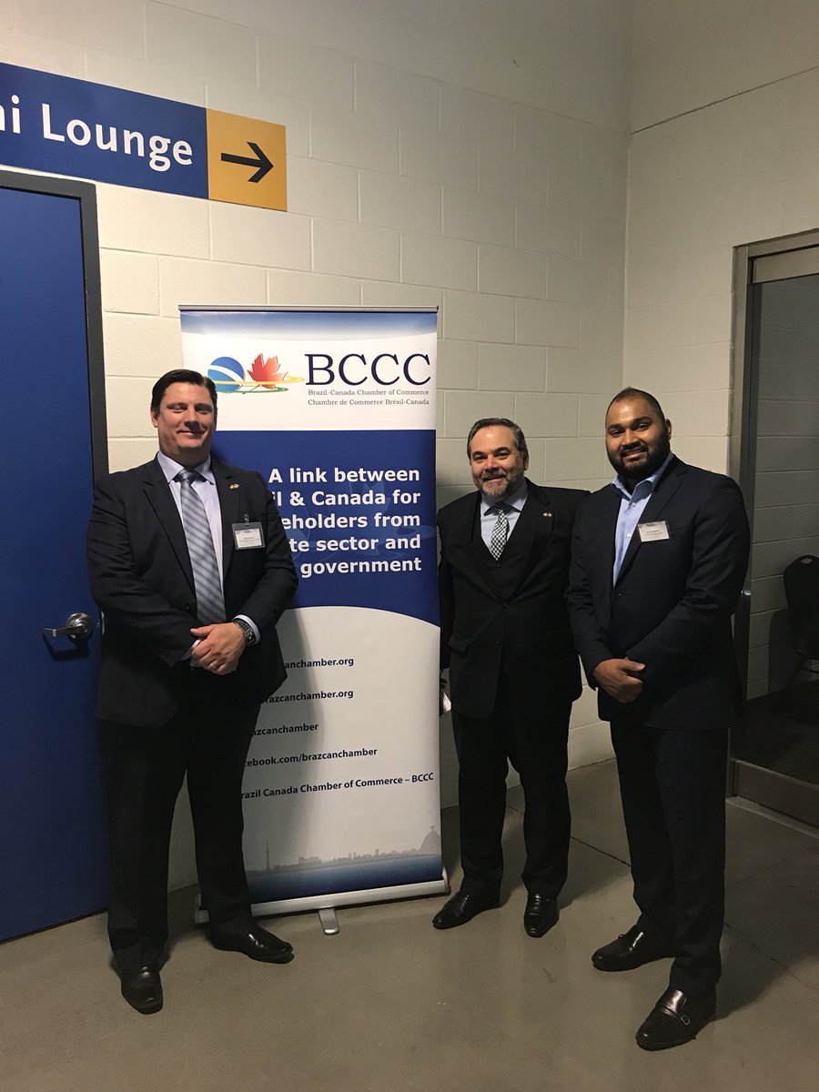 launchclay's tweet photo. At the @brazcanchamber event #BcccIST @RyersonU with @mikeskinnerptbo and @mkonigsarkis #FinTech https://t.co/JnPSFaJtkY