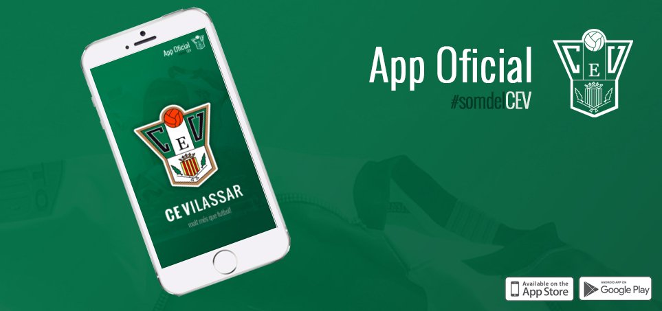 ce_vilassar's tweet photo. DESCARREGA’T LA NOVA APP DEL CEVILASSAR!
Agenda, resultats, classif. i equips, xarxes, ràdio, notificacions...
+info👉https://t.co/ikXmUHUUl0 https://t.co/xNsfzXHIxK