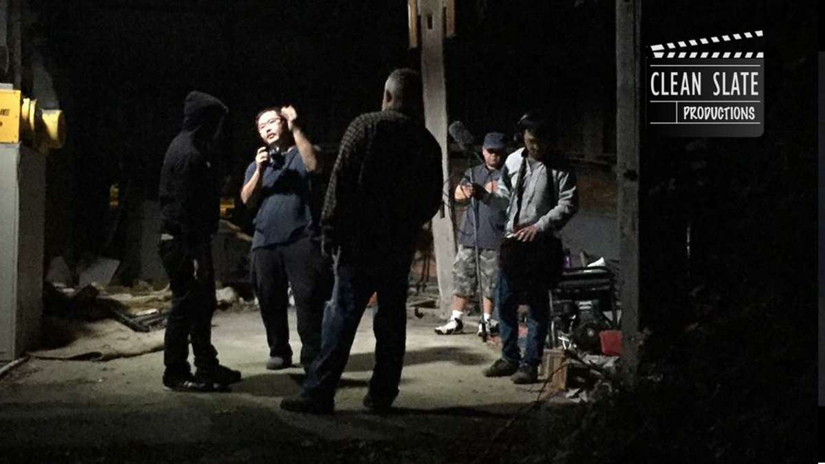 CleanSlateProd's tweet image. On set of Clean Slate Prod #horror #shortfilm "The Tortured". Screening @ AMC Sterling Hts. this Sat #horrorfilmroulette #horrorshort