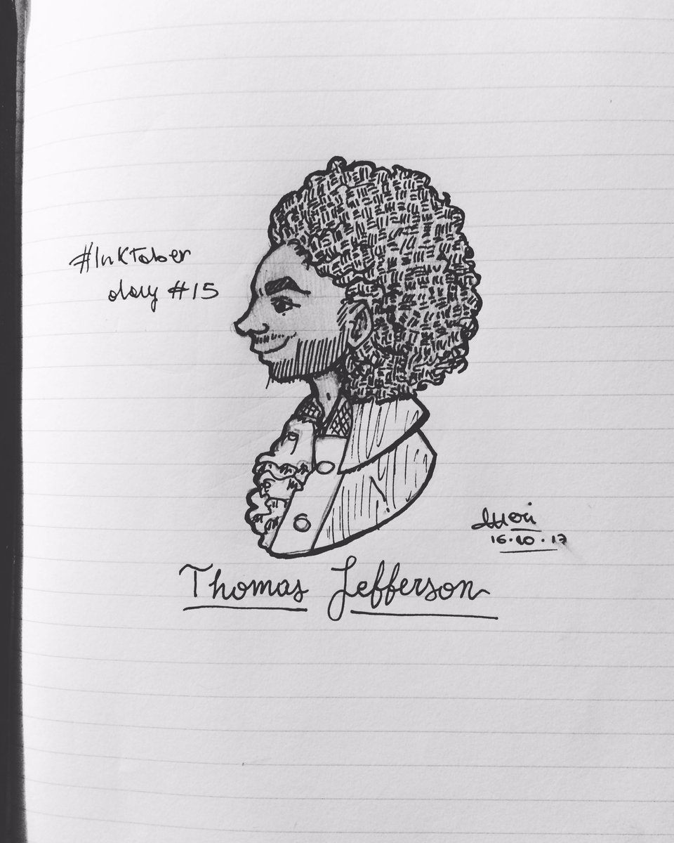 11inoring's tweet photo. Inktober day #15 - a friend asked for tjeff so here he is @DaveedDiggs @Lin_Manuel @HamiltonMusical #inktober #tjeff
https://t.co/EntWWYCVFE https://t.co/KlYcl7U3DP