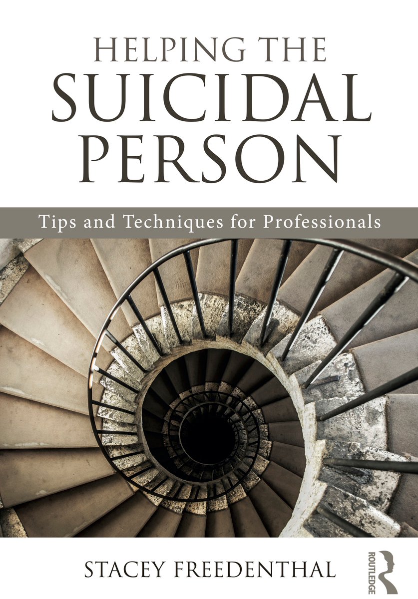 SFreedenthal's tweet photo. @sspencerthomas, thank for the shout-out for my book Helping the Suicidal Person at the #AUCCCD conference. I appreciate your support! https://t.co/D7kNsiLv4Y