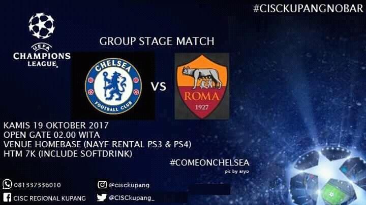 #CISCkupangNobar UCL Matchday 3 vs <a href="/asroma/">ASRoma</a> #KTBFFH #CTID