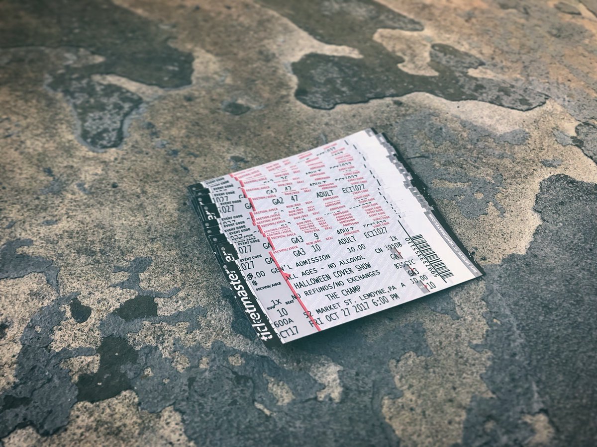JacketsInJuly's tweet photo. DM us if you want tickets to our show! More info on Facebook! 
#JacketsinJuly #HolloweenCoverShow 
#TheChampVenue https://t.co/t55y0VBIZ6