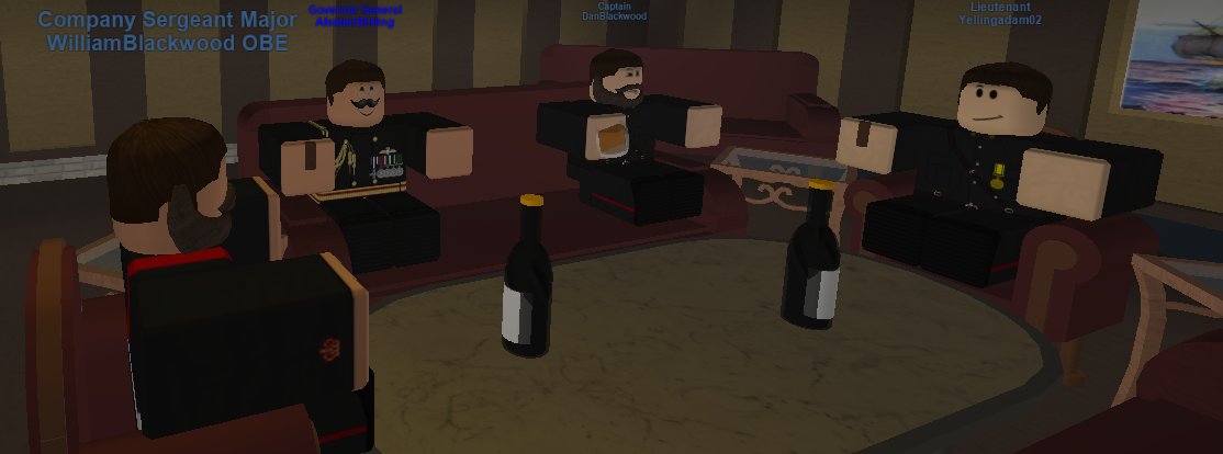 FalklandsRBX's tweet photo. Senior members of the FIDF pictured in the mess, the future is looking hopeful for the Company. https://t.co/IA2SP9sm8U