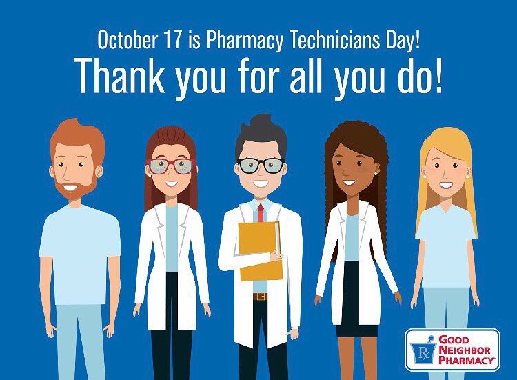 TheGatewayRx's tweet photo. Happy Pharmacy Technicians Day! Our techs are the best!! https://t.co/H2LE2Grdz2