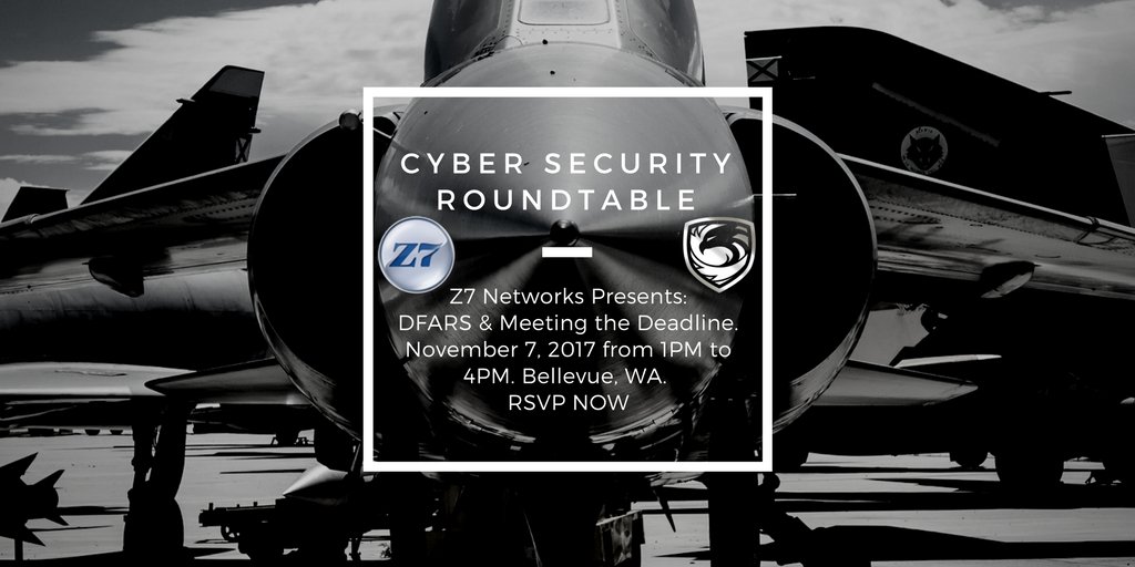 Z7Networks's tweet photo. Z7 presents: Cyber Security Round-Table event November 7, 2017 from 1PM to 4PM at Pearl in Bellevue, WA. RSVP NOW! https://t.co/h2fMlqjgwS https://t.co/hEXG4aMTuY