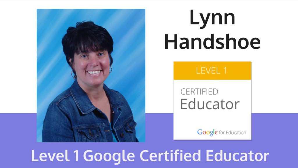 CLDeRossett's tweet photo. Proud of Mrs. Lynn Handshoe, Google Certified! #fcsinspire #KYGoDigital https://t.co/VlvokDvWKI