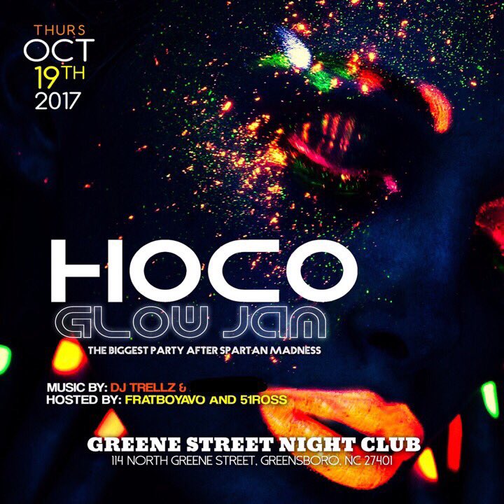 IgotSwayy's tweet photo. 🗣Upcoming events 🗣

           🚨10.19.17🚨
 #UNCGHOCO2K17 🔥

           🚨10.28.17 🚨#NightMareOnFratStreet 🎭

#UNCG #NCAT #WSSU https://t.co/Yy9ELdToMM