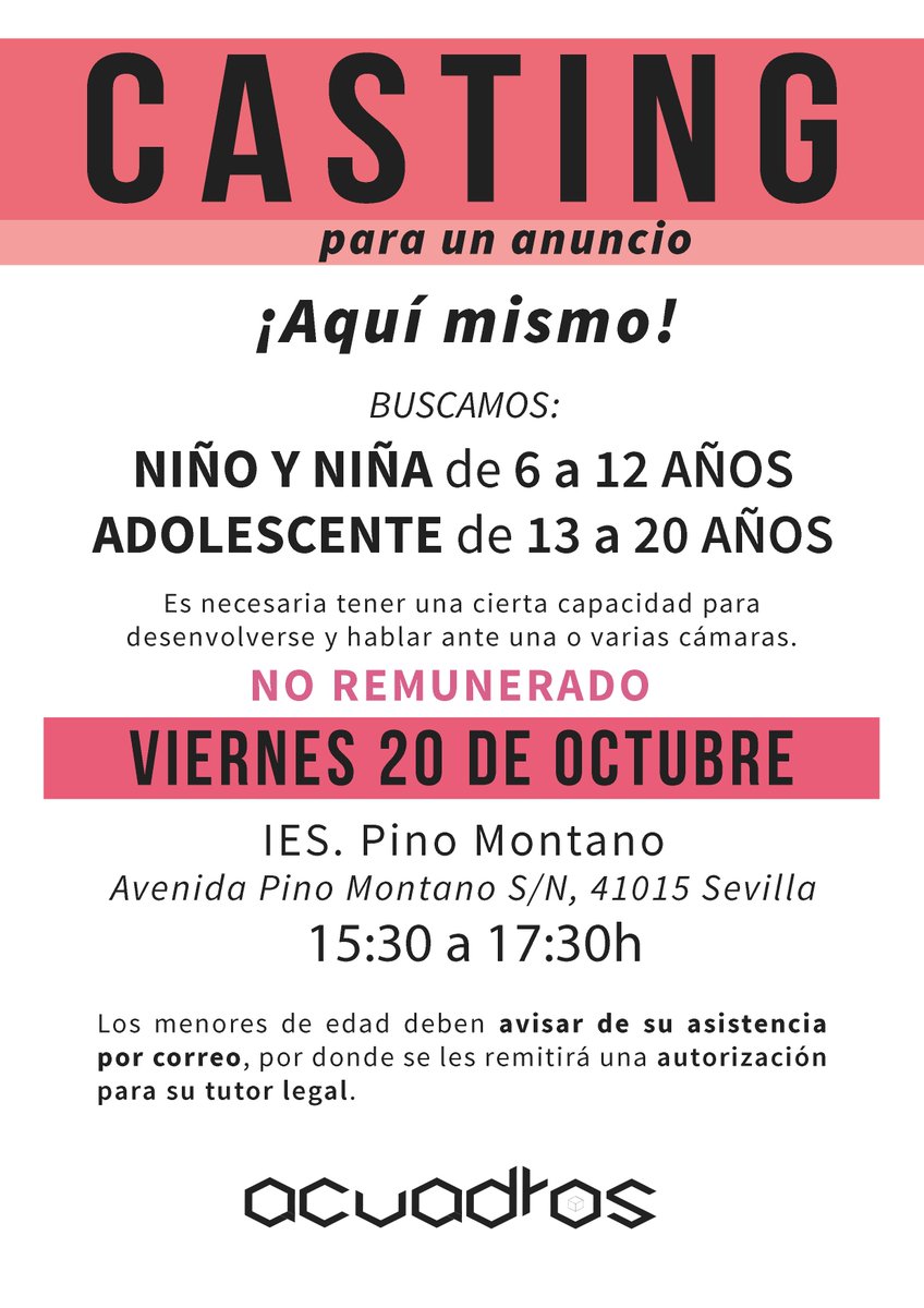 AcuadrosProd's tweet photo. ¡Esperamos impacientes vuestras colaboraciones! https://t.co/hVw7HjTqRh