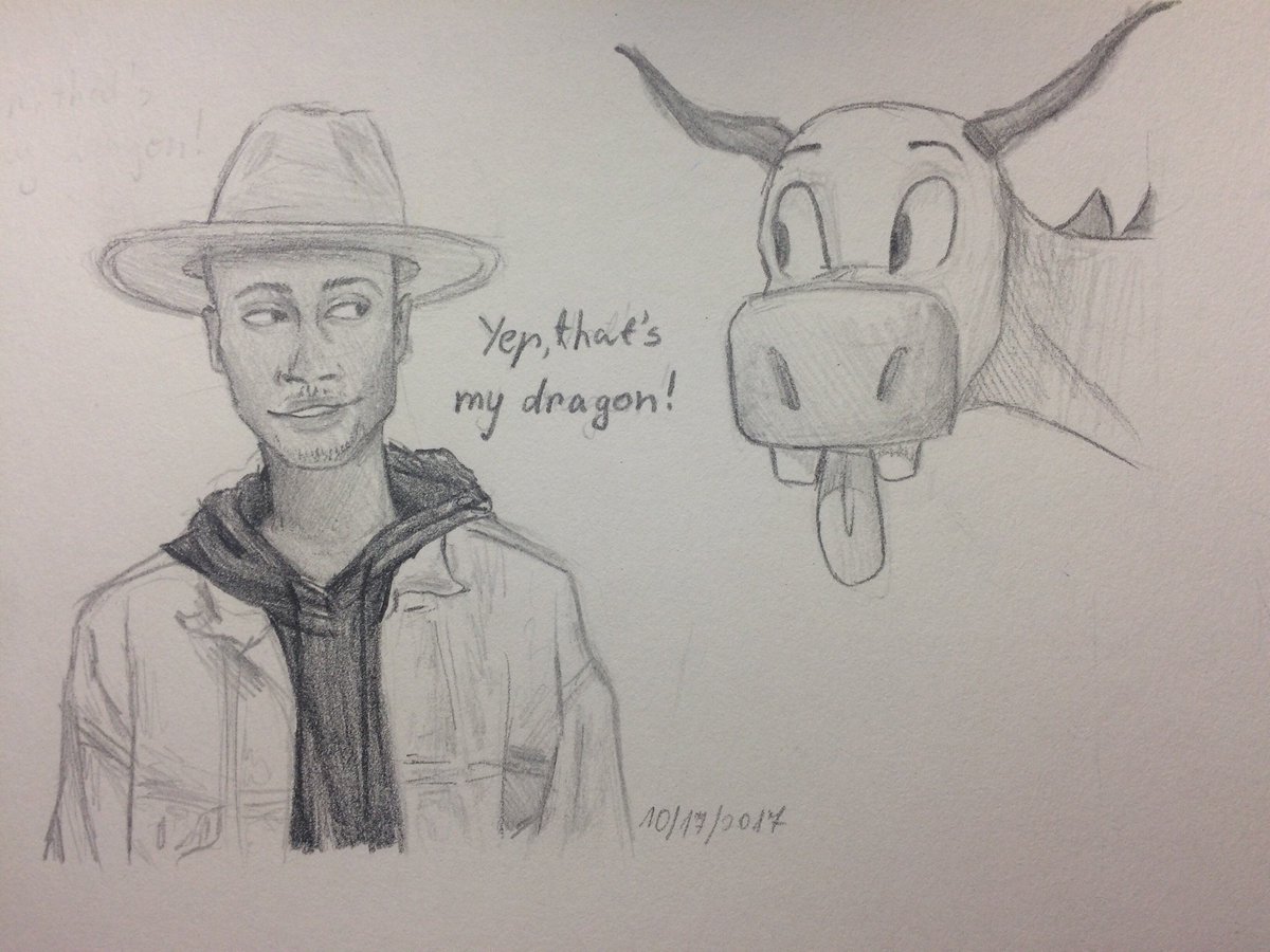 Ianthony__12's tweet photo. It might not be a redraw but it’s Keith with his dragon @KeithLeakJr @smosh #mysmoshart #smoshspeeddraw https://t.co/VnVIfiMDqD