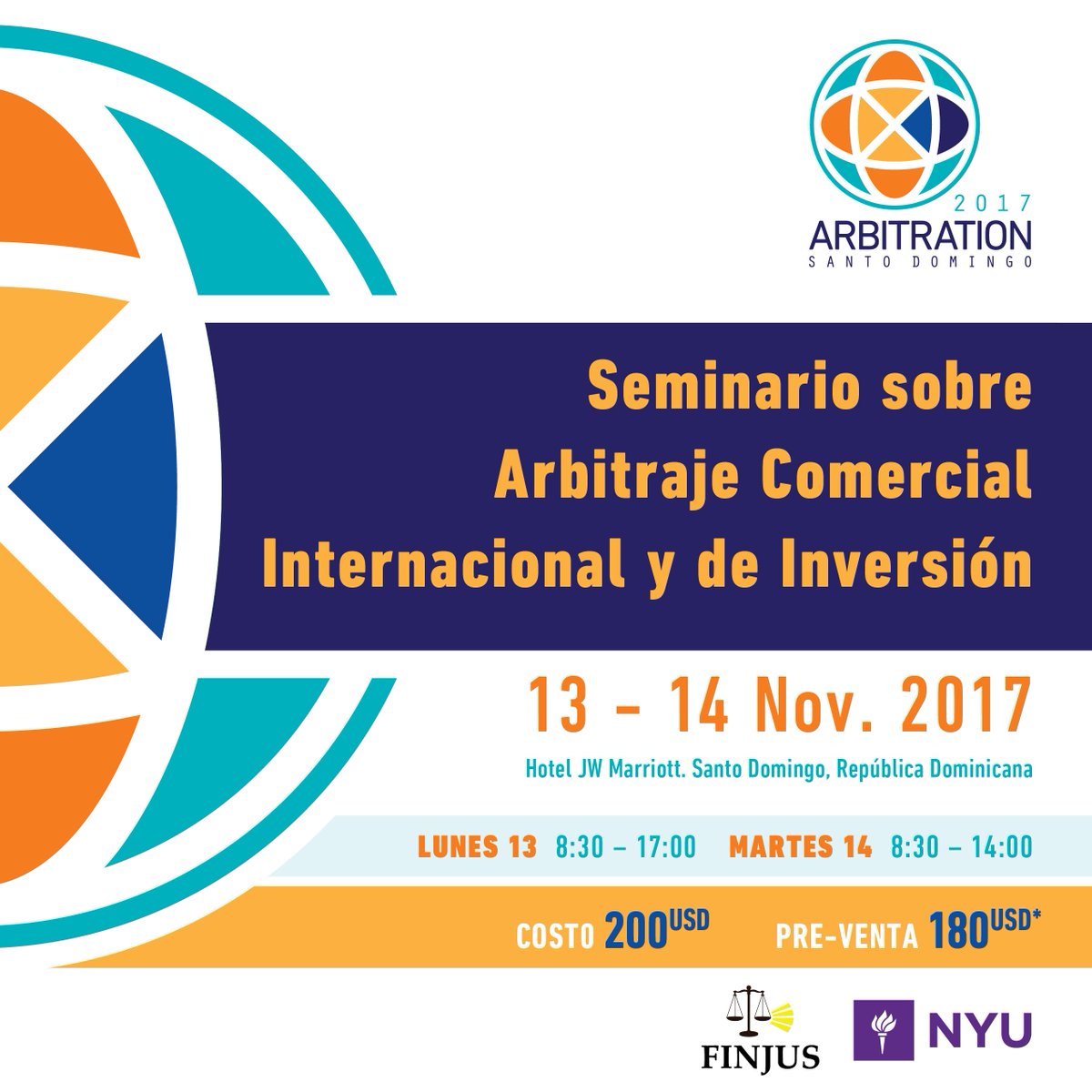 fida2017rd's tweet image. Seminario Arbitraje Comercial Internacional y de Inversión. Reserva tu cupo !!! Inscribete aquí =&amp;gt;bit.ly/2i3I2yU
