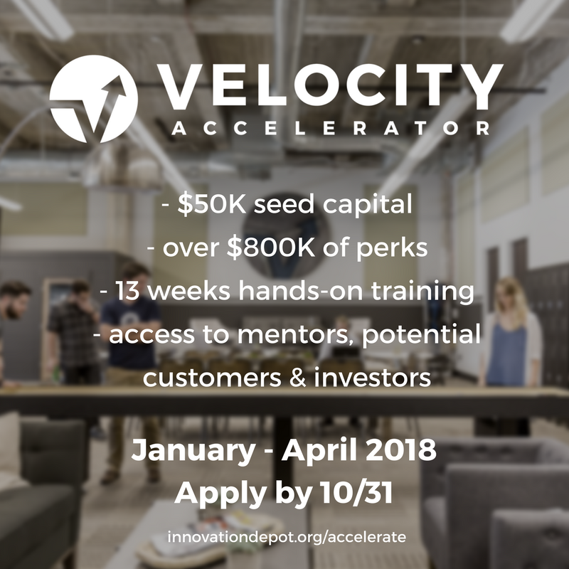 innovationdepot's tweet image. TWO weeks left to apply for #VelocityAccelerator! Learn more and apply @ innovationdepot.org/accelerate
#startupaccelerator #accelerator #technology #innovation
