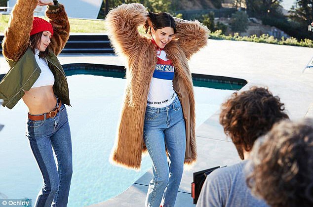 TheJennerUpdate's tweet image. New campaign release feauturing Kendall Jenner and Bella Hadid in the Winter 2017-18 campaign for a Chinese fashion brand, Orchirly.