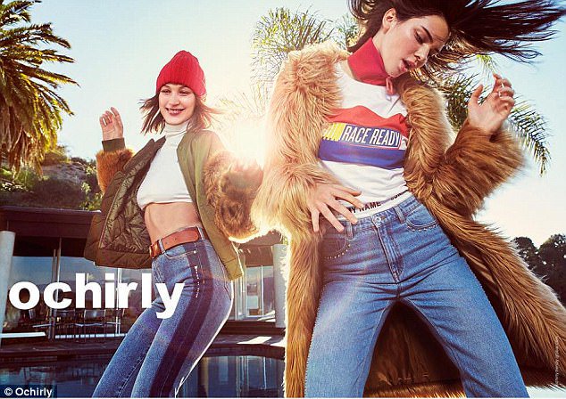 TheJennerUpdate's tweet image. New campaign release feauturing Kendall Jenner and Bella Hadid in the Winter 2017-18 campaign for a Chinese fashion brand, Orchirly.