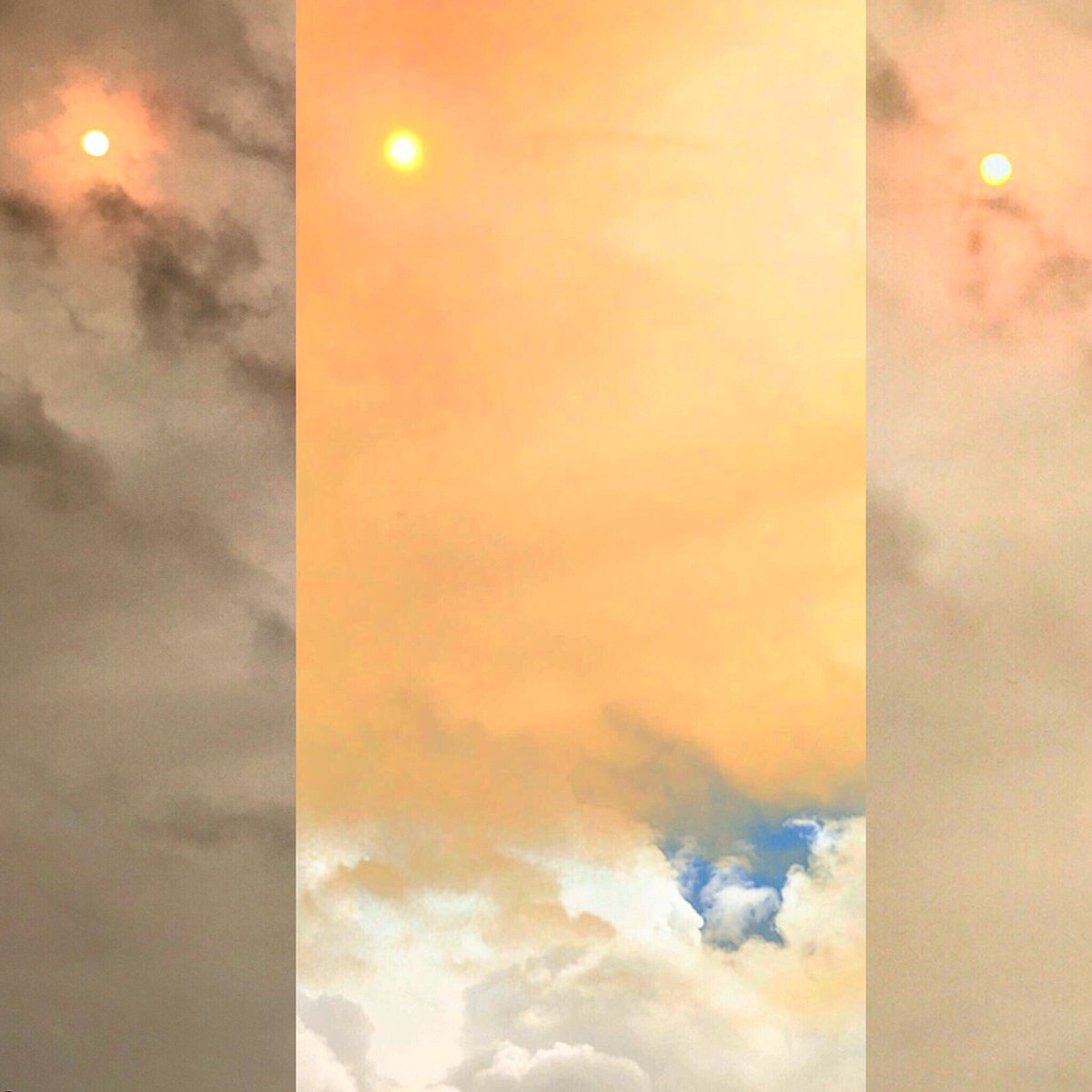 artsatsarum's tweet photo. The school looked quite eery yesterday with the yellow and red in the sky.The sun was also incredible too, did you take any great pics of it https://t.co/lq2iqWikqp