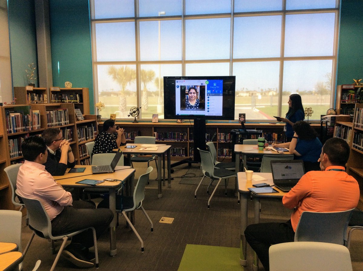 hshpilc's tweet photo. We had a great day learning about @Seesaw with our Science dept! We made video introductions and created classes! #HCISDEdTech #BooksandTech https://t.co/NfXmJ4Os71